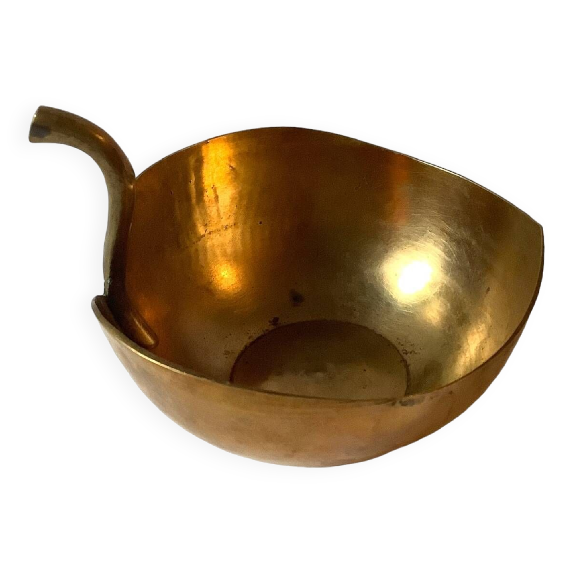 Brass apple pocket emptier