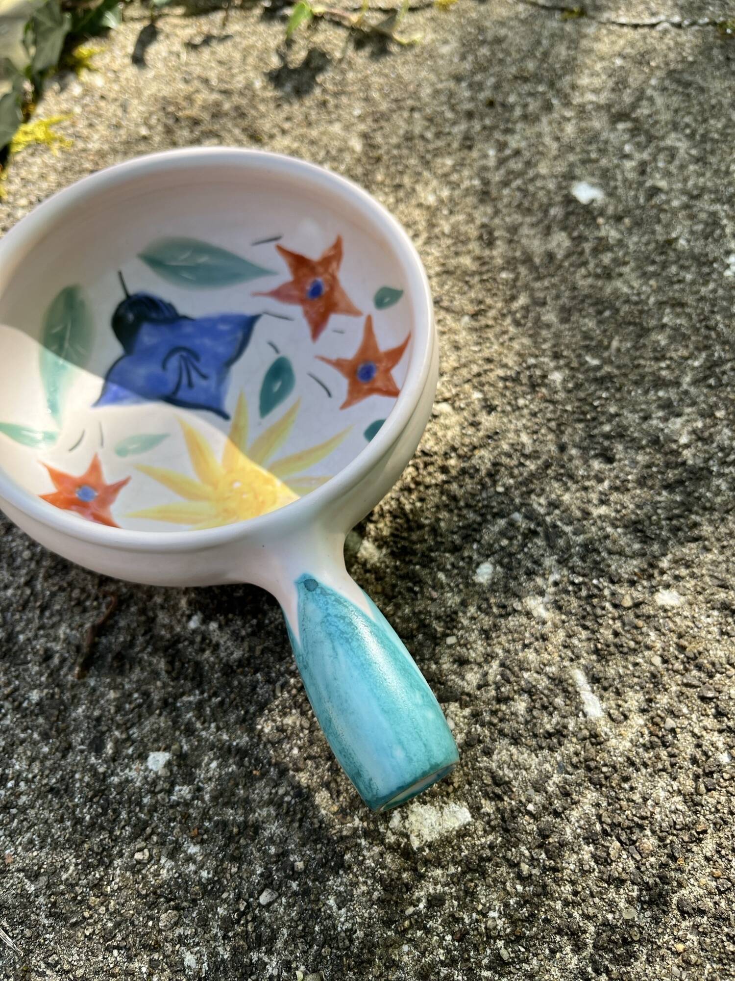 Fifties Vallauris style flower pan
