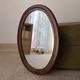 Miroir ovale vintage de style scandinave années 80/90