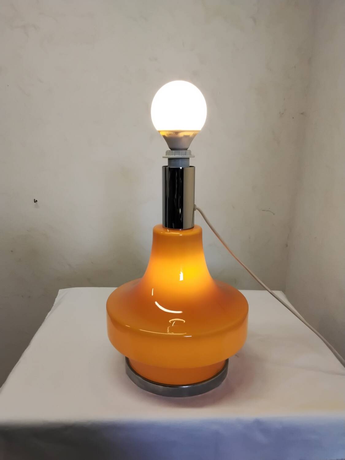 Vintage 70s Style Lamp Orange