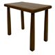 Vintage Set of 3 brutalist oak side or nesting tables 1970s