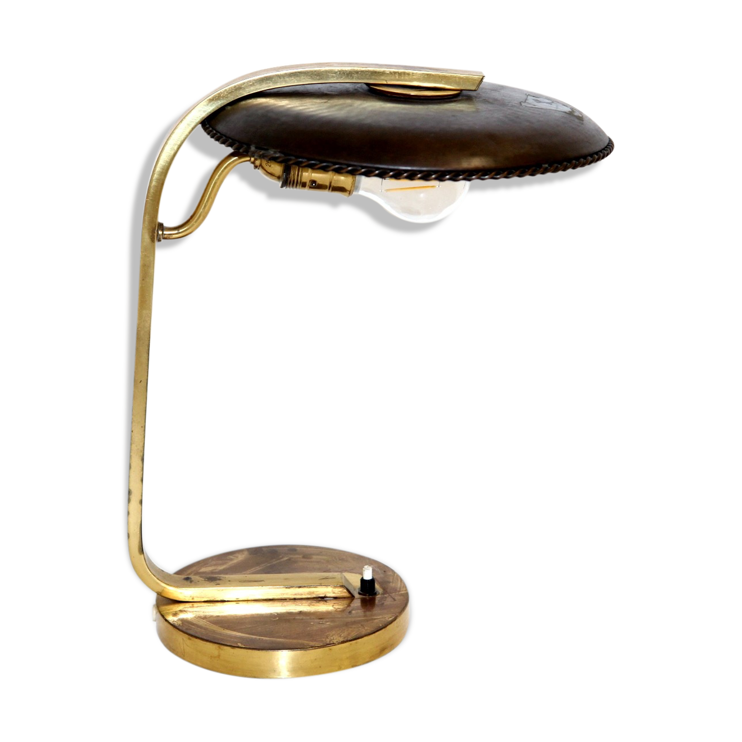 Lampe de table en métal, Suède, 1950