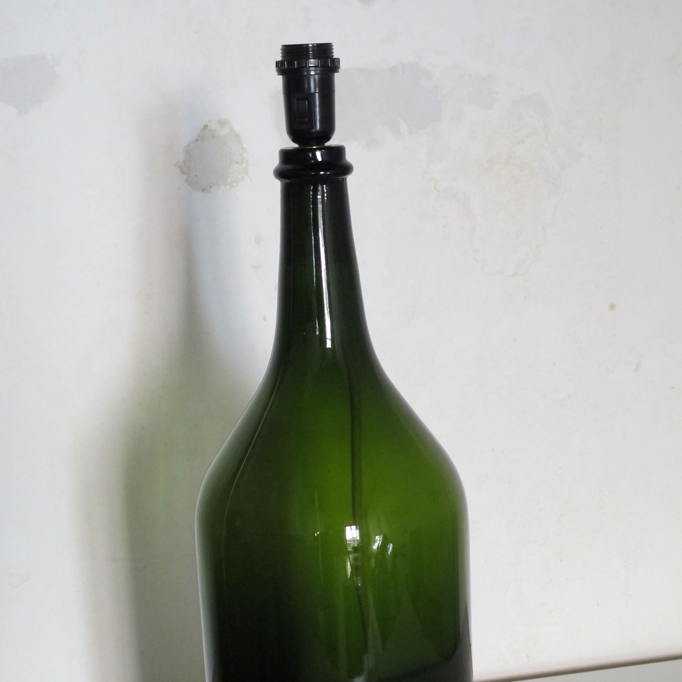 Vintage glass lamp stand