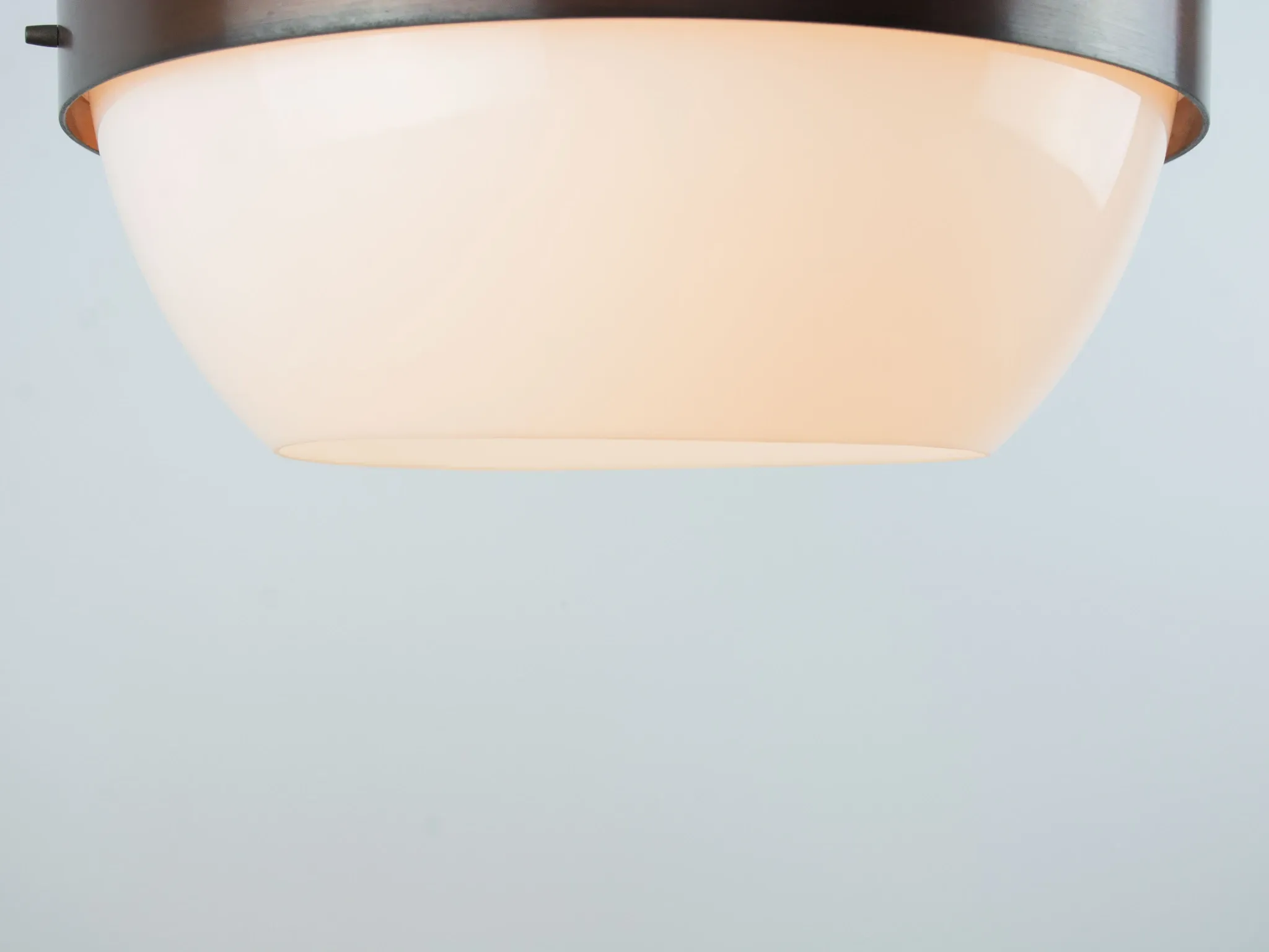 UFO Pendant Light – Vintage Space Age Acrylic Hanging Lamp, Copper/Bronze B