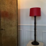 Bamboo-style wooden lamp