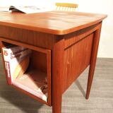 Vintage Danish design teak desk from the 50s and 60s