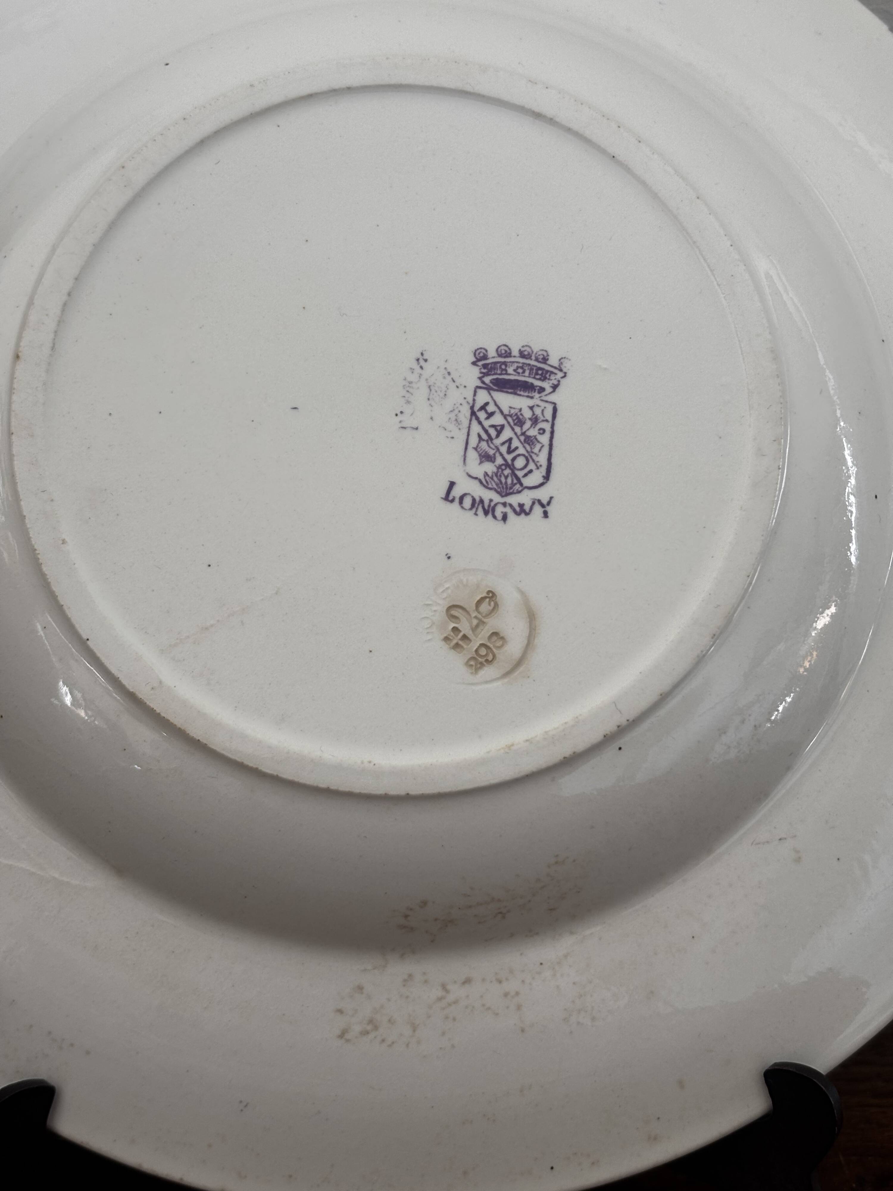 Vintage assiette creuse terre de fer Longwy Hanoï