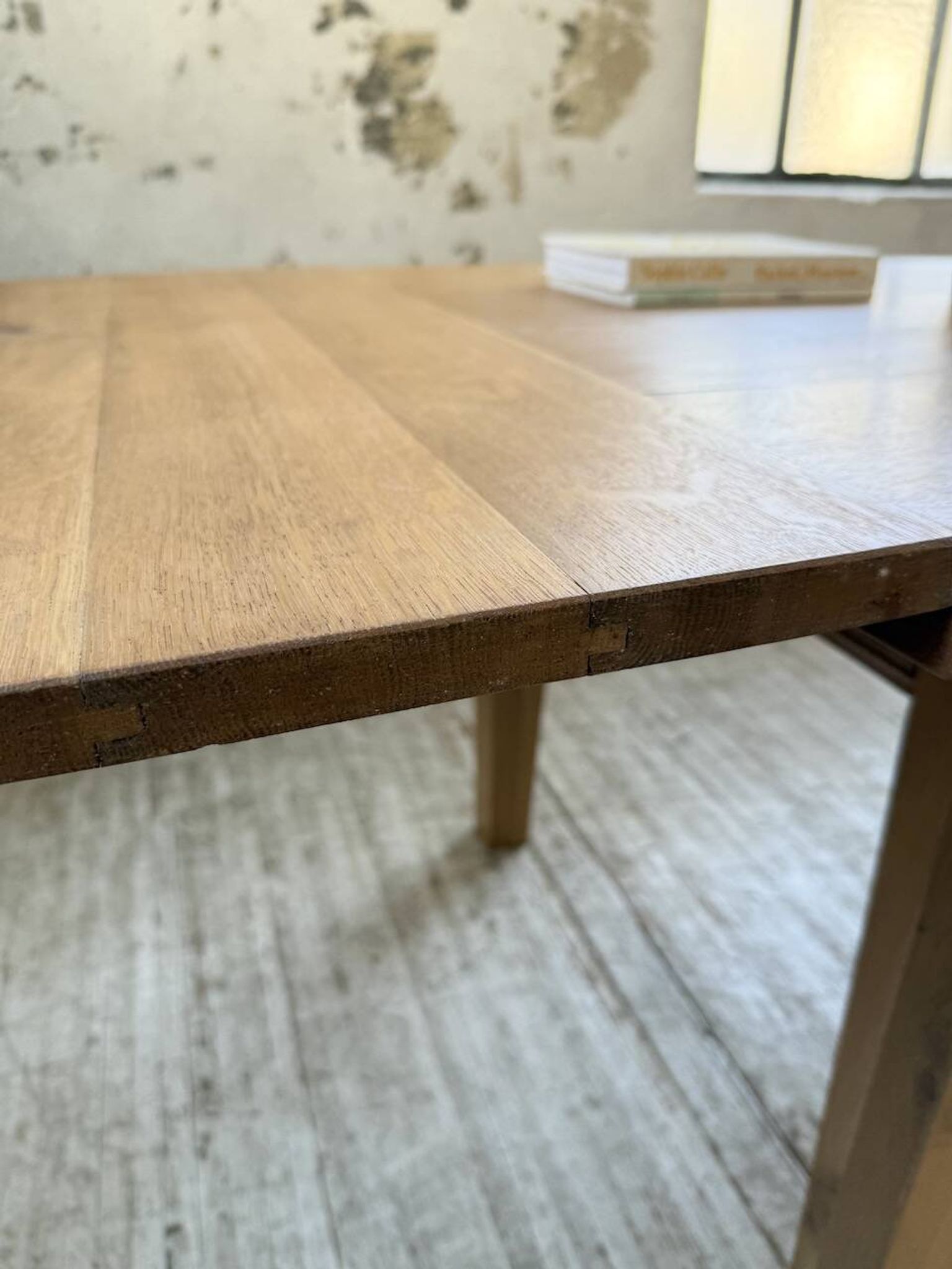 Table de ferme extensible en chêne massif