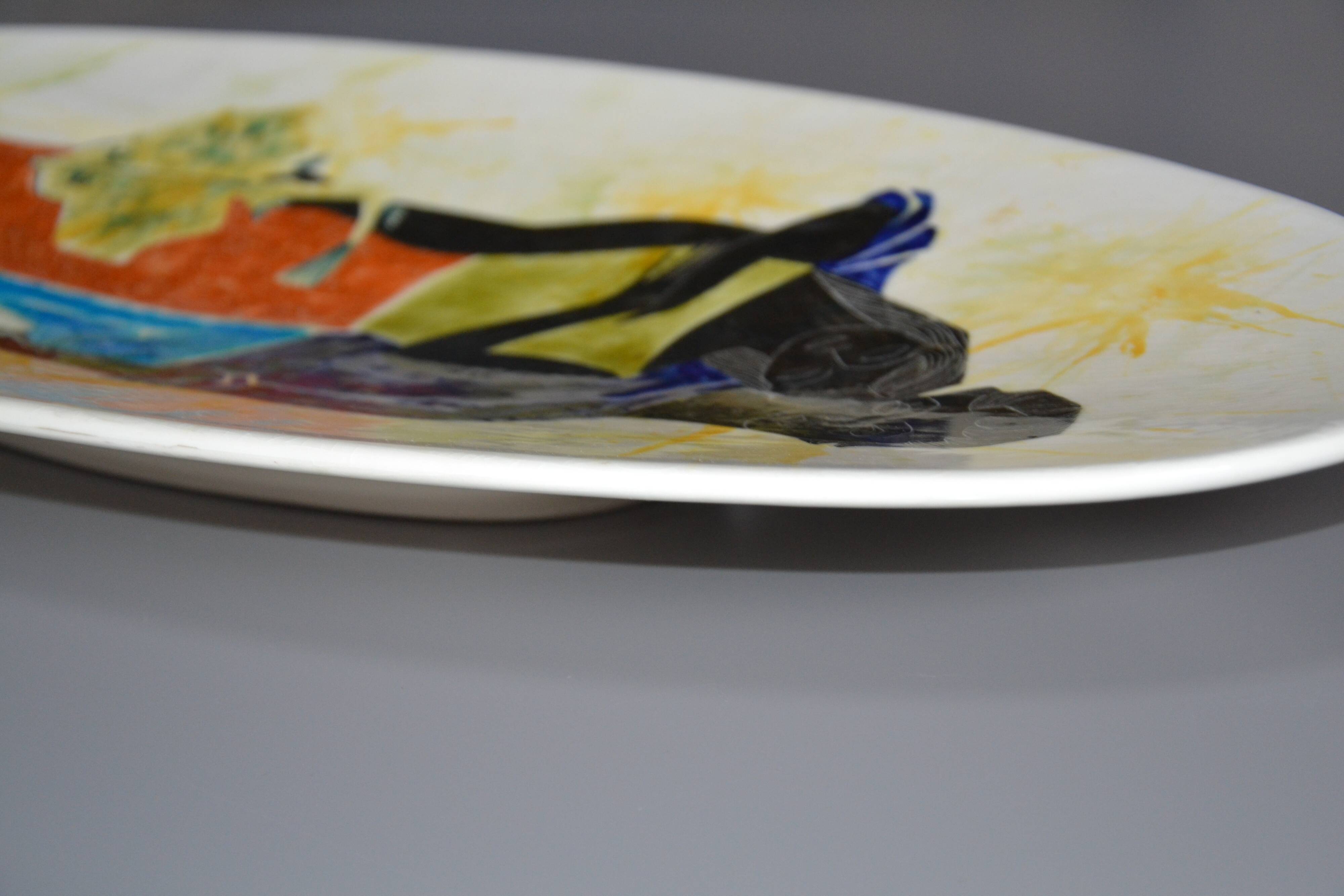 Large dish Edmund Ronaky California 1950s-60s