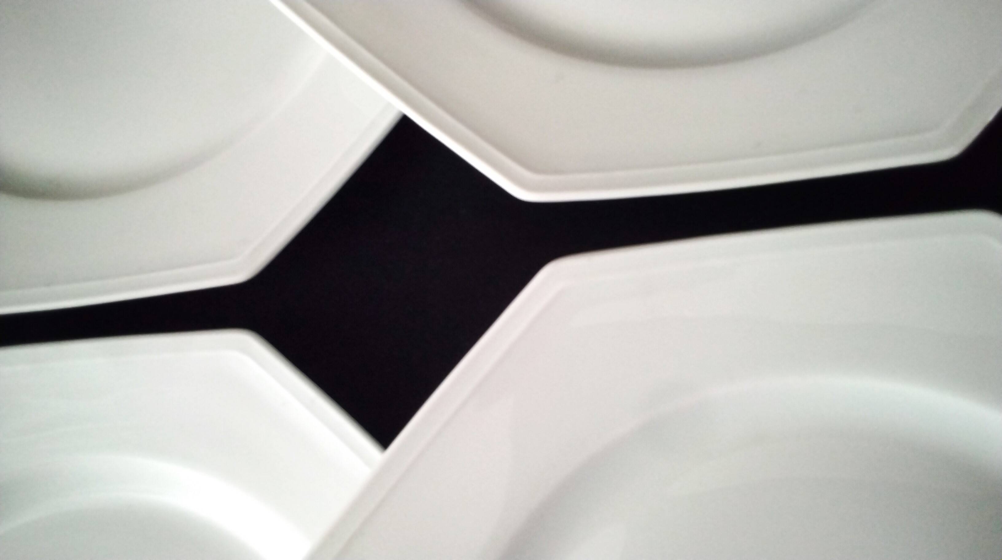 6 flat plates made of Limoges porcelain