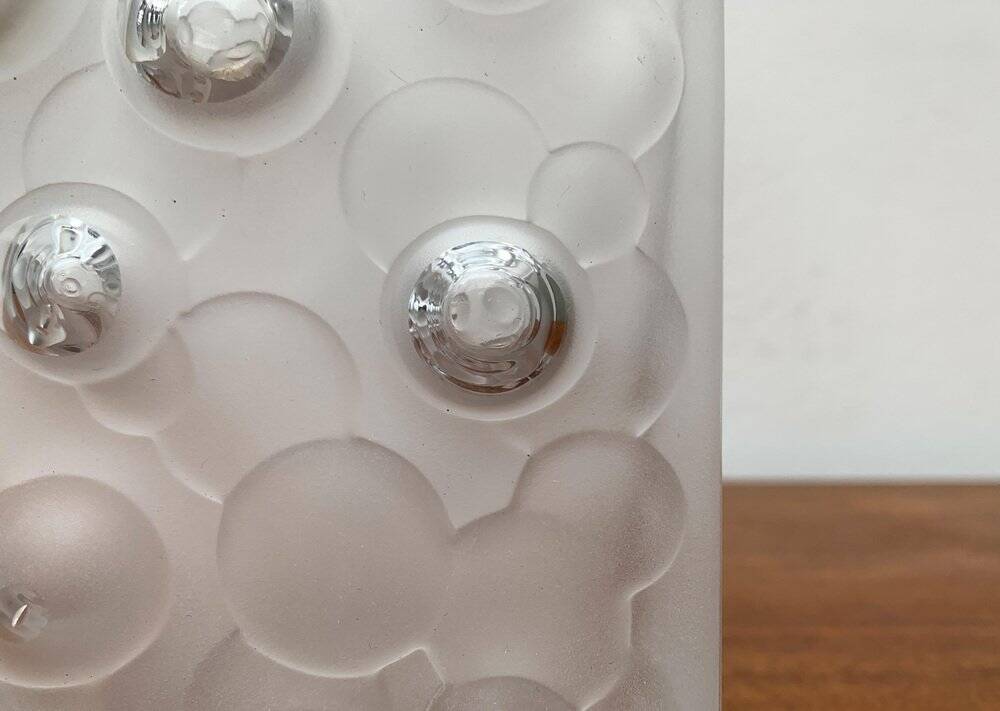 Mid-century German space age bubble glass vase by Gral, 1960s.