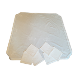 Embroidered tablecloth and 6 embroidered towels