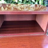 Vintage varnished bedside table