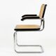 Cesca B64 black armchair after Bauhaus Marcel Breuer, Italy