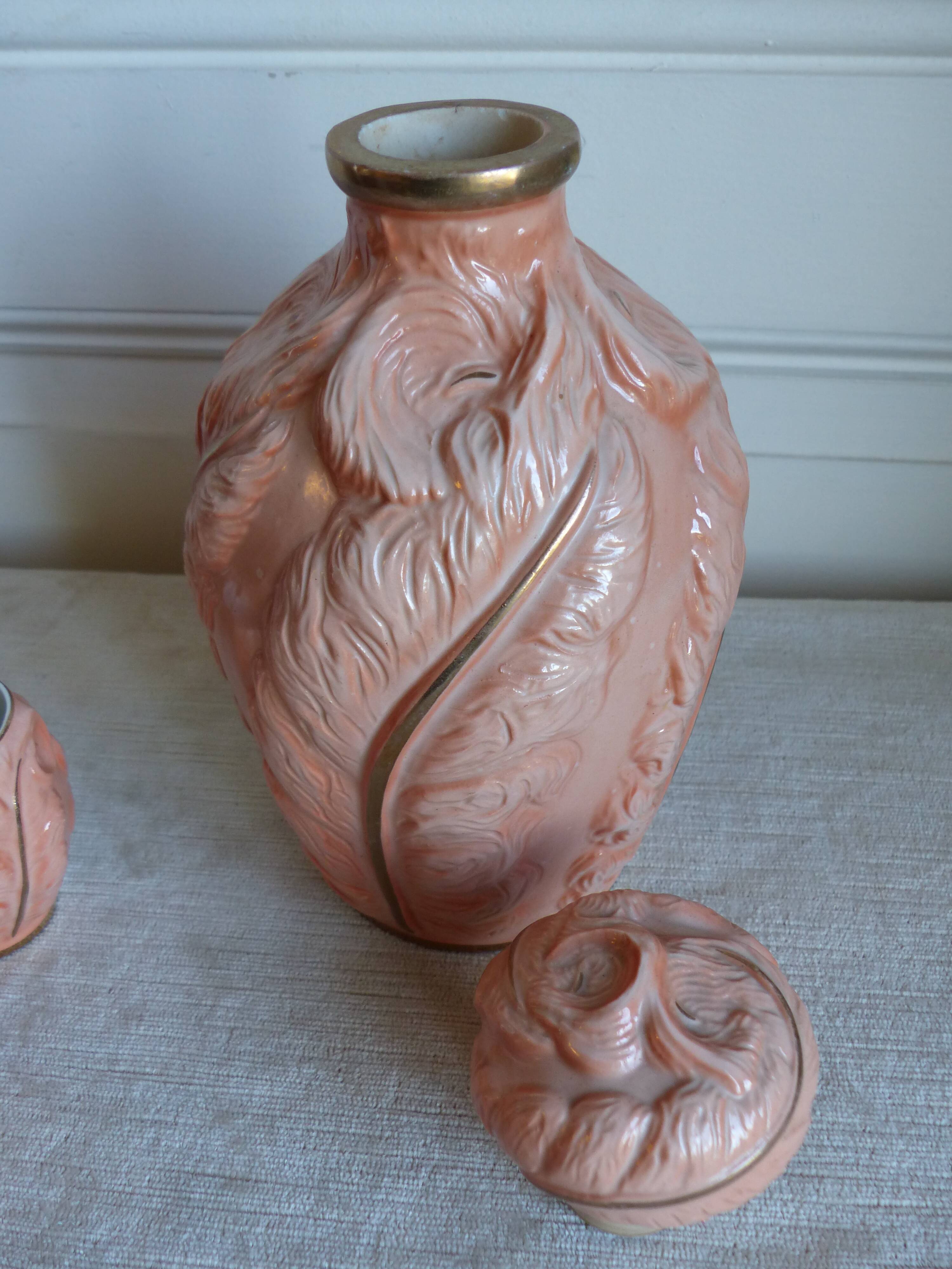 Bottle and six porcelain cups from Couleuvre