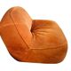 Set Vintage Anni '70: Divano 3 Posti + Poltrona in Velluto Arancione