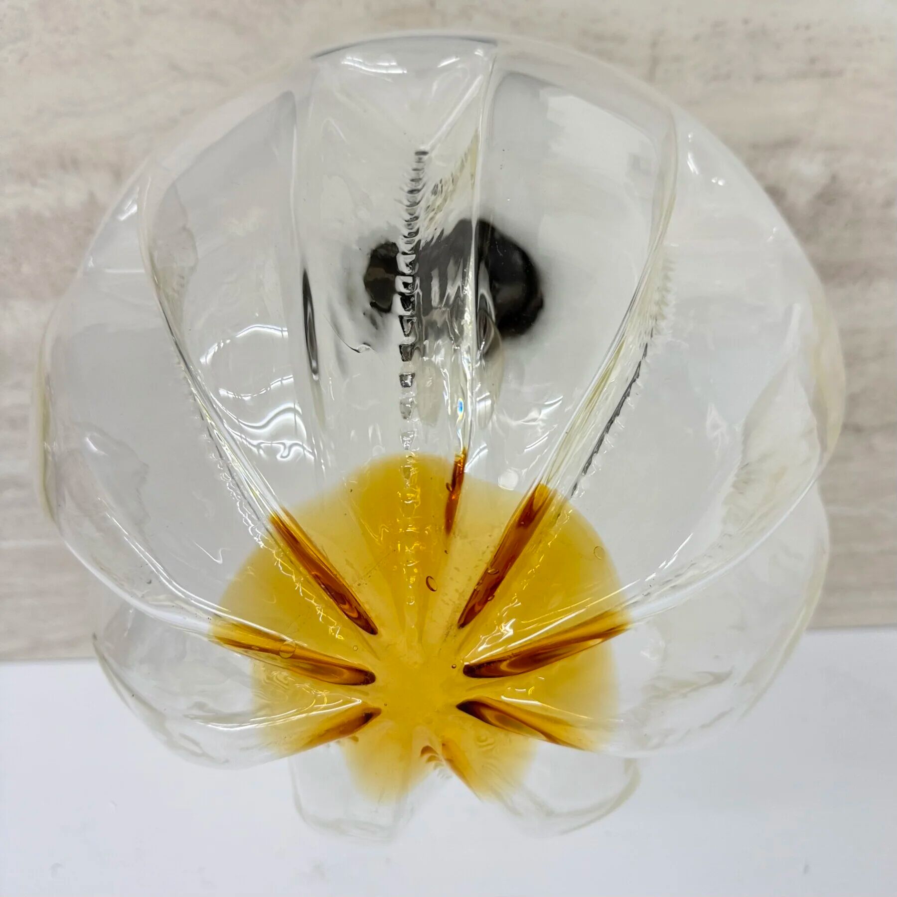 Mid-century Mazzega glass ceiling lamp, 1970s