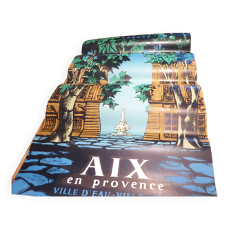 Affiche originale 1958 aix en provence