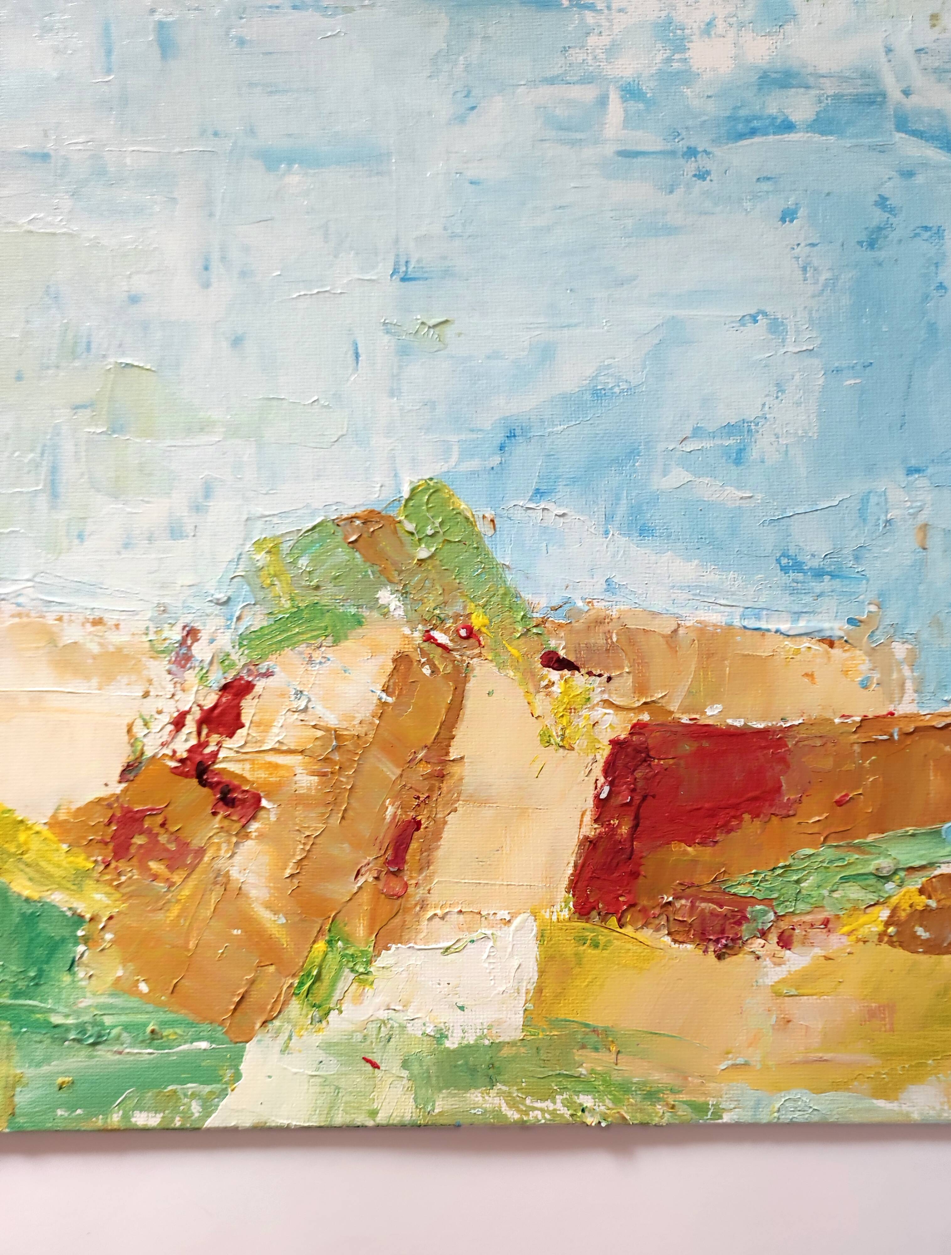 Original canvas landscape of Provence