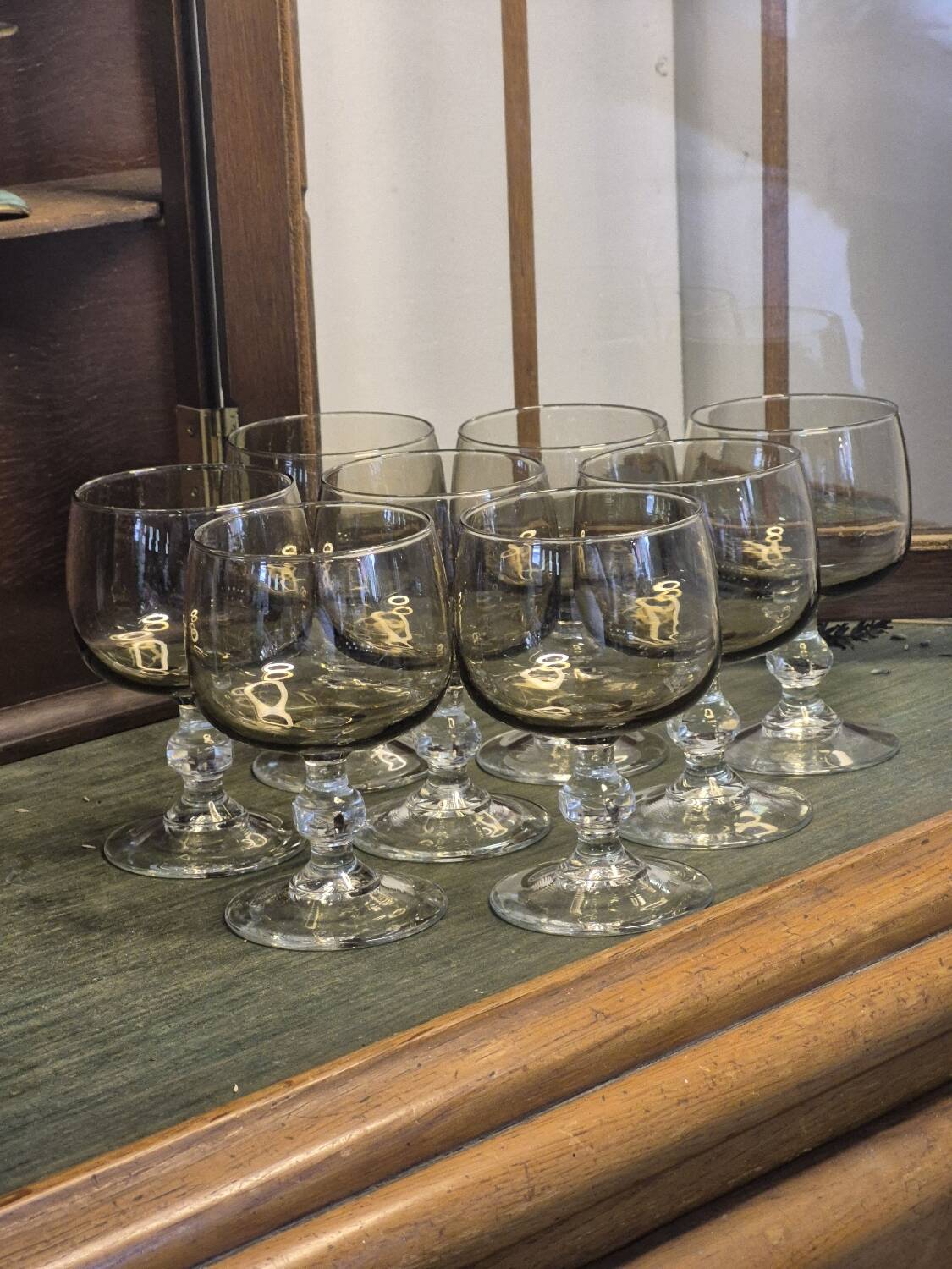 Balloon stemmed glasses