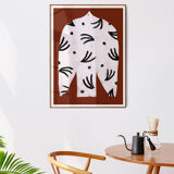 Wall poster with white bird 30cmx40cm