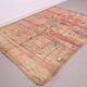 Peach Vintage Moroccan Rug 180 x 253 cm - Handmade Berber Wool Rug - Boho