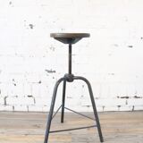 Stool industrial blue