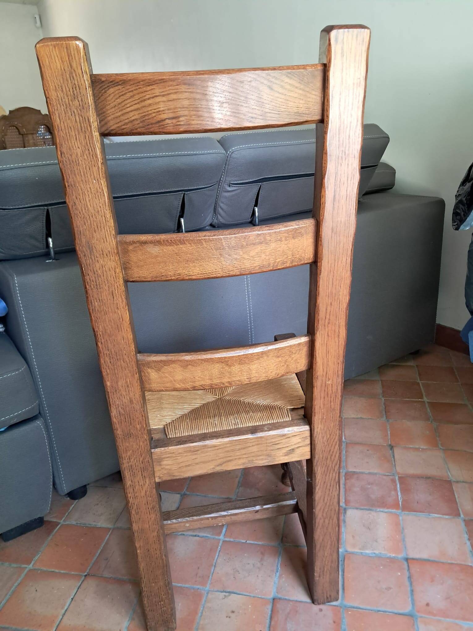 Lot de 6 Chaises de salon en chêne massif
