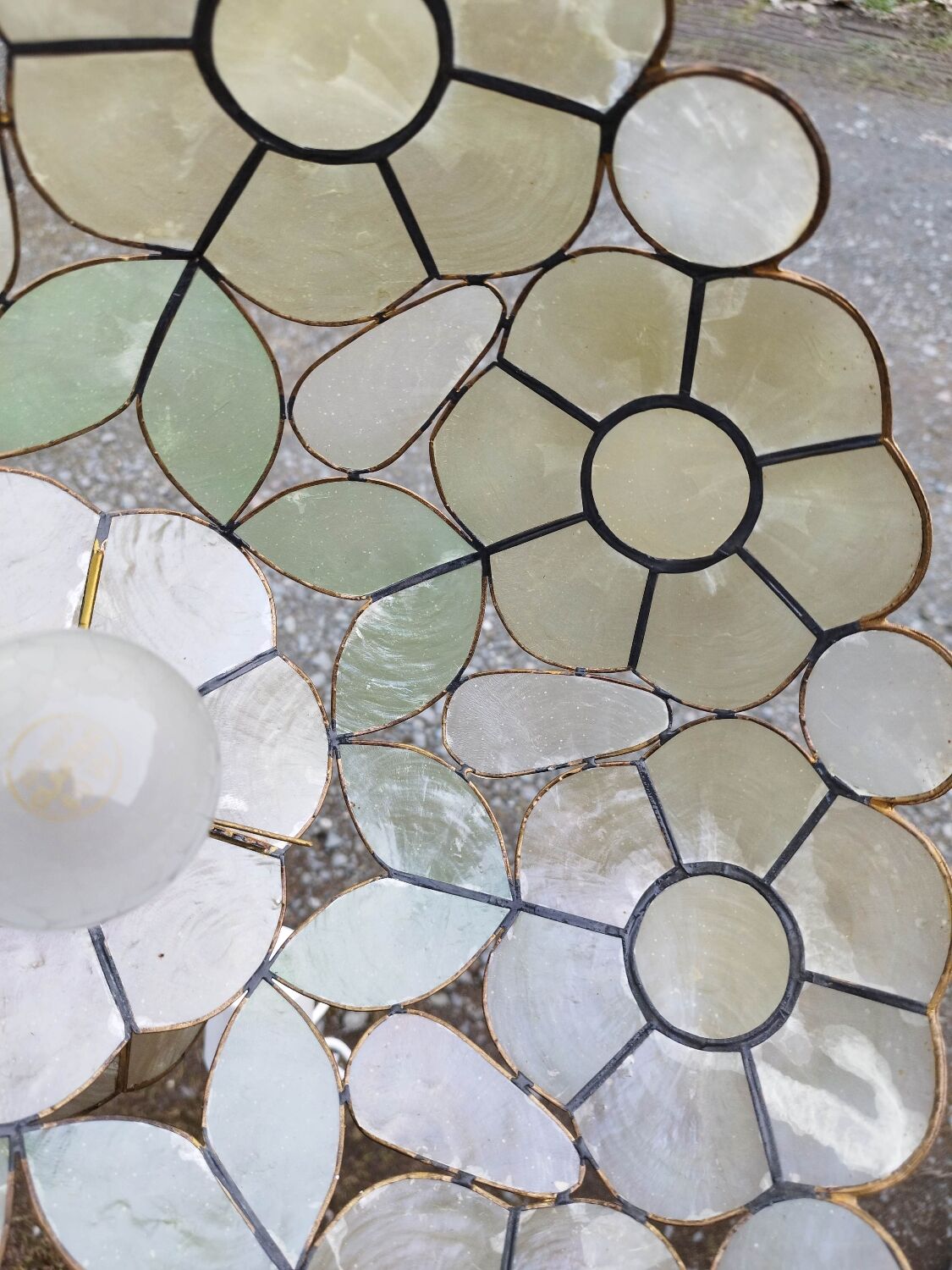 Suspension flower mother-of-pearl large model