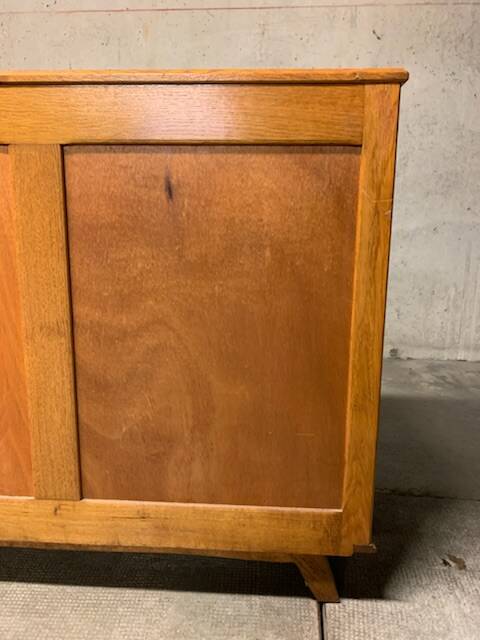 Commode Vintage En Chêne Trois Tiroirs