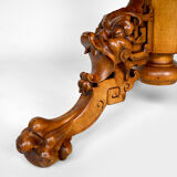 Japanese rotating library pedestal table by Gabriel Viardot, 1880