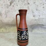 Large West Germany ceramic handled vase