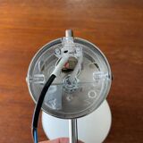 Chrome metal wall light and opaline ball