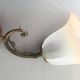 Frosted glass tulip wall light