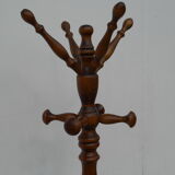 Parrot coat rack, solid oak with swivel head