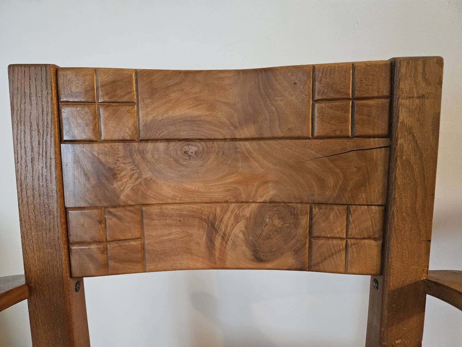 Pair of Art Deco Walnut Bridge Armchairs