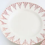 Flat plates red iron earth