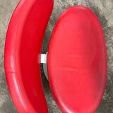 Sunset armchair by Christophe Pillet edited by Capellini in red leather