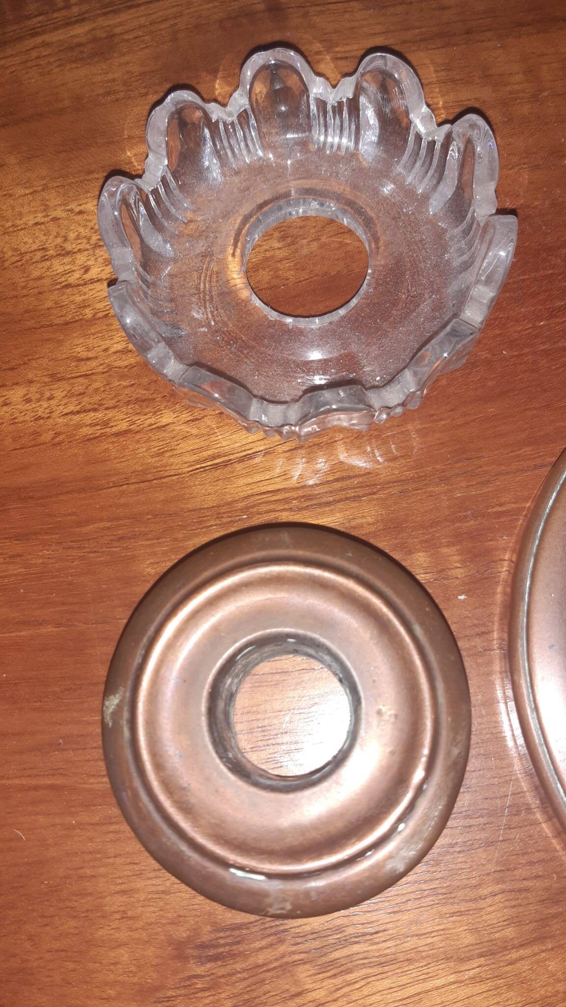 Set of two copper candlesticks from the early 20th century.