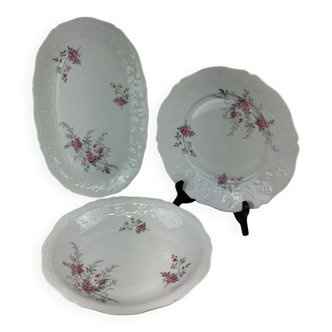 Set of dishes made in france Porcelaine Limoges