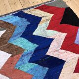 Moroccan Berber carpet Kilim Boucherouite 2.05x1.24m