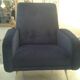 Paire de fauteuils des années 1950 en velours bleu