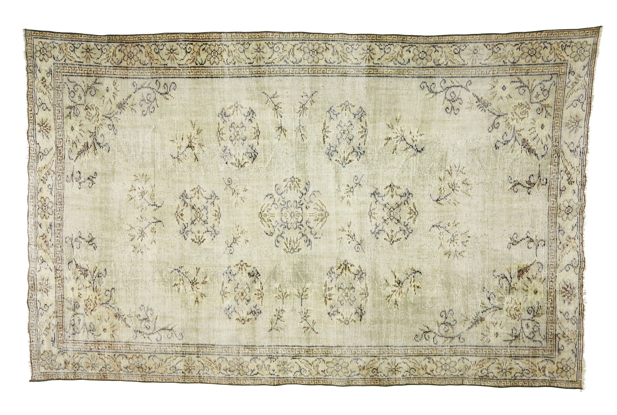 Anatolian handmade vintage rug 302 cm x 199 cm