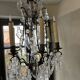 Lustre à pampille  cristal 19 eme