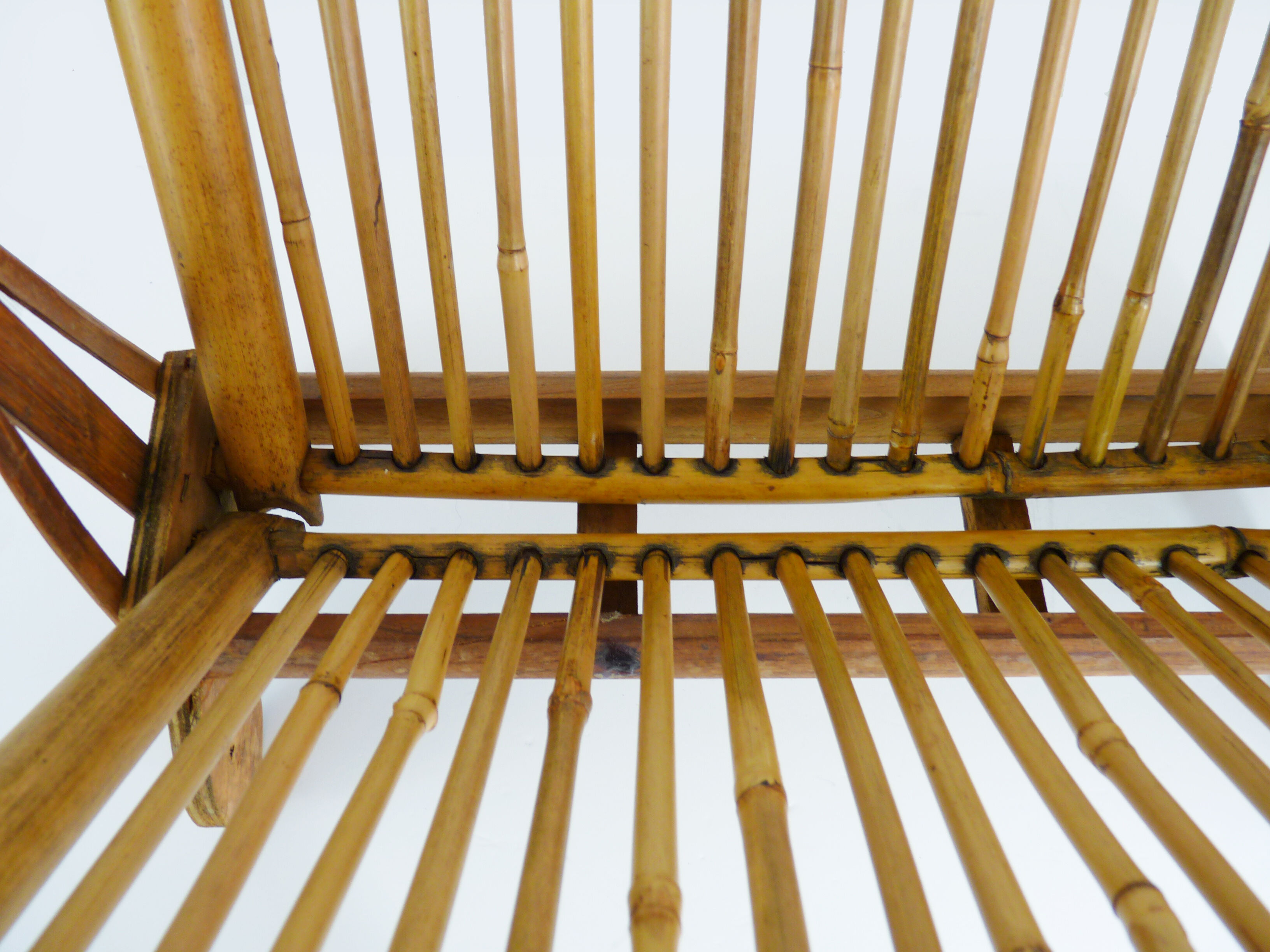 Foldable bamboo vintage magazine door, vintage magazine range. Year 70