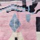 Vintage Boujad Berber rug pink 150 x 240 cm