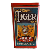 Boite vintage metal tiger breakfast oats