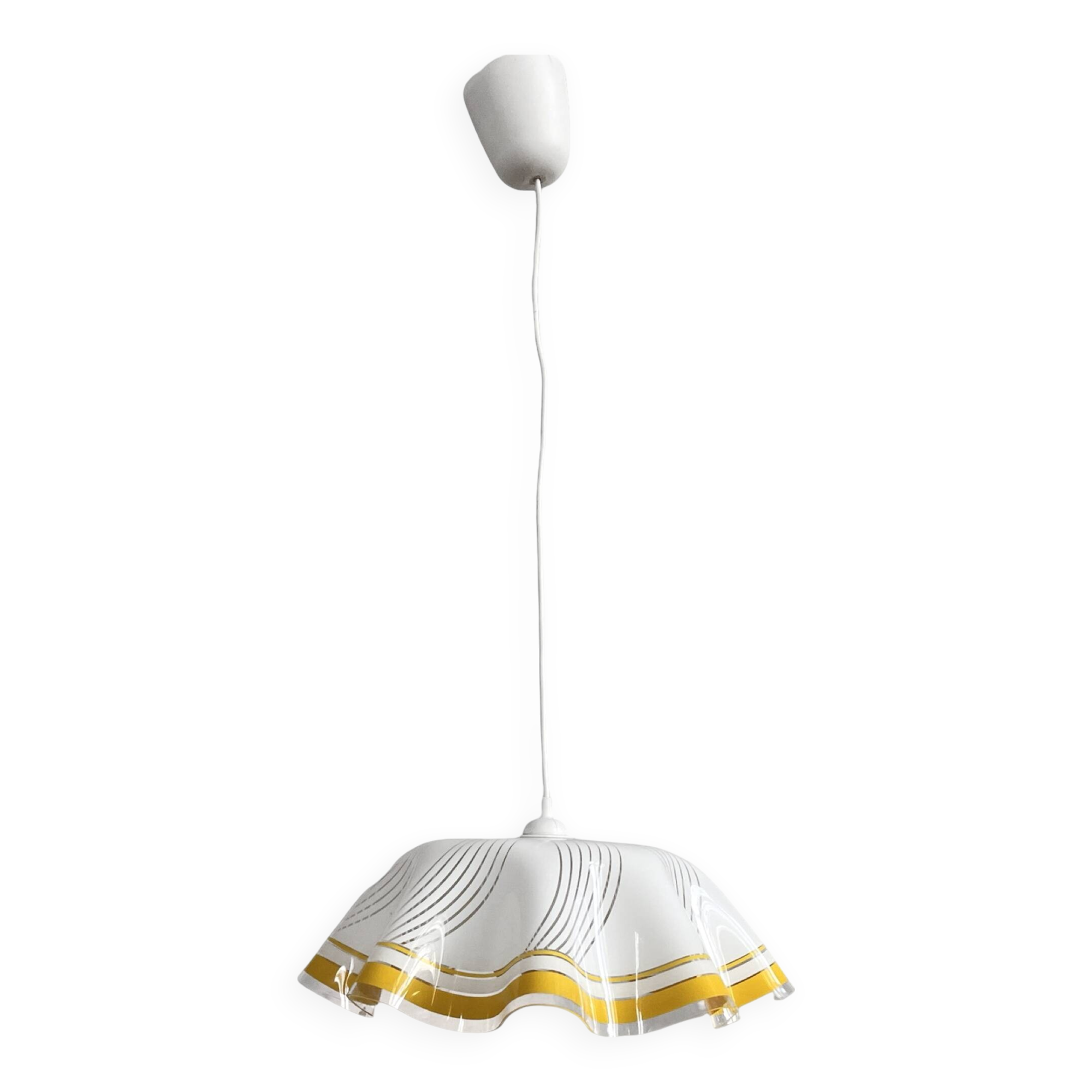 Plexiglass kitchen ceiling lamp, Poland 1990s