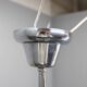 Restored Bauhaus or Art Deco chrome and glass chandelier, Czechoslovakia