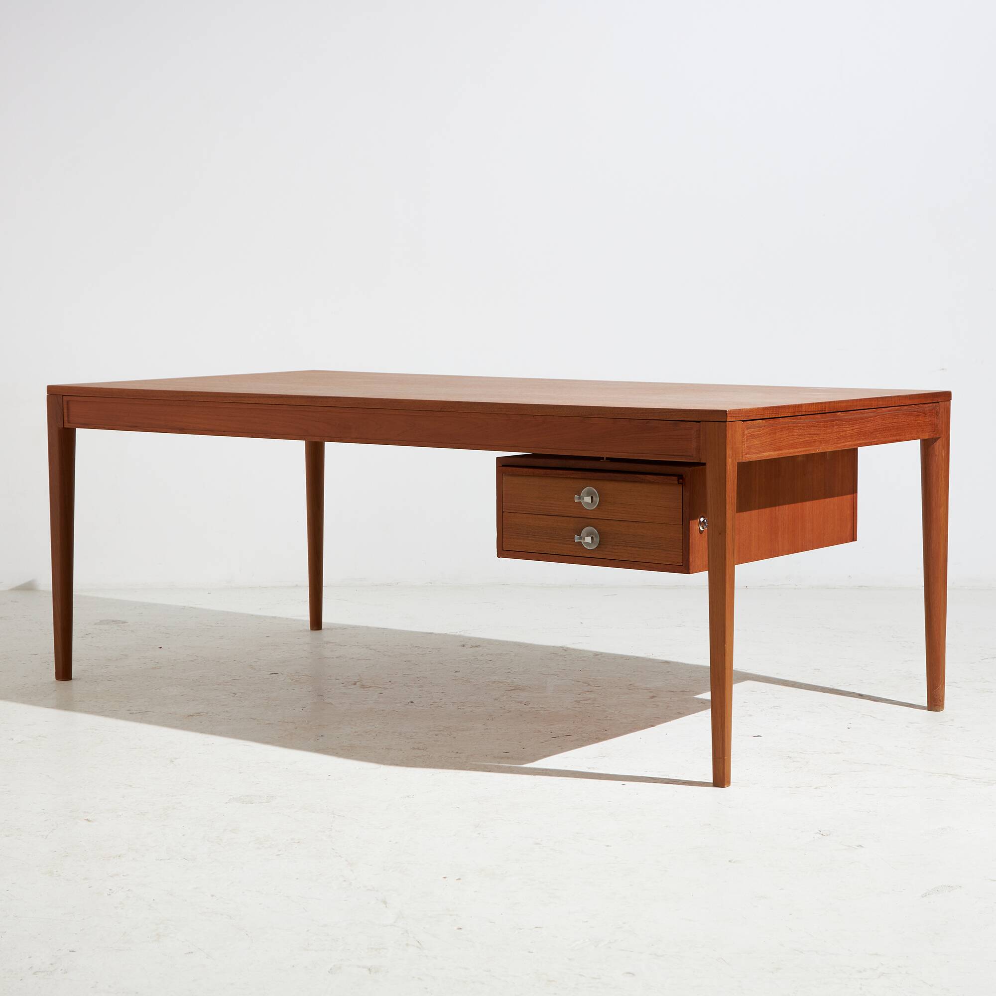 Restored Teak ‘Diplomat’ desk by Finn Juhl for France & Søn, 1950s (MK9758)